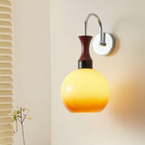 Orbique Modern Spherical Glass Globe Wall Sconce for Indoor Living Spaces
