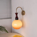 Orbique Modern Spherical Glass Globe Wall Sconce for Indoor Living Spaces