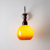Orbique Modern Spherical Glass Globe Wall Sconce for Indoor Living Spaces