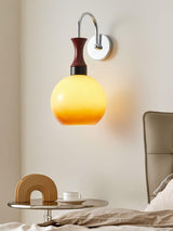 Orbique Modern Spherical Glass Globe Wall Sconce for Indoor Living Spaces