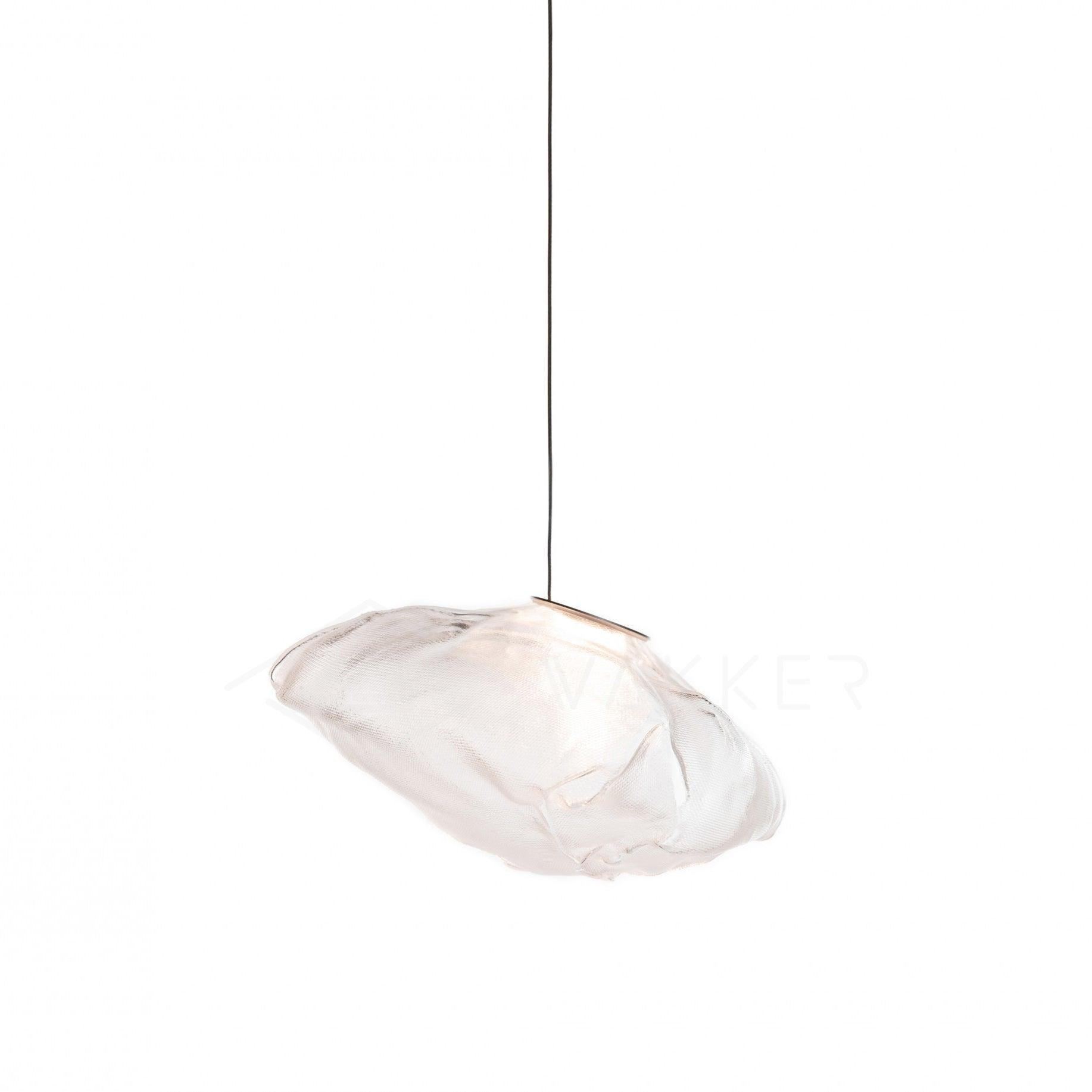 Organic Blown Glass Multi Head Pendant Light for Modern Entryway and Dining Spaces