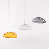 Organic Blown Glass Multi Head Pendant Light for Modern Entryway and Dining Spaces