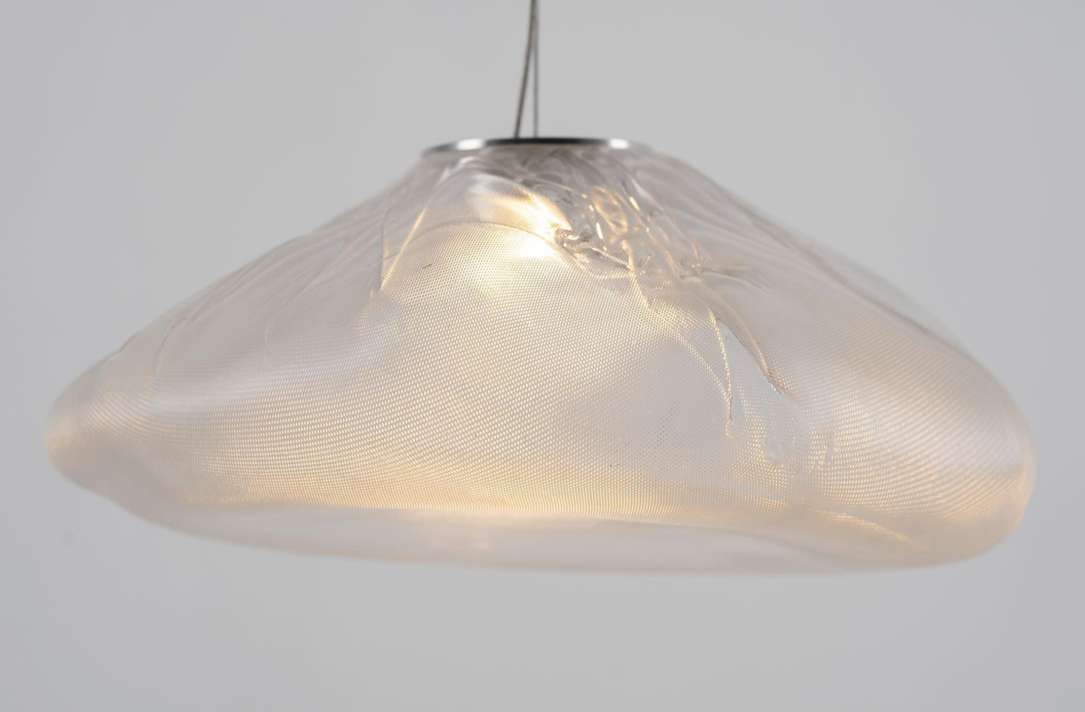 Organic Blown Glass Multi Head Pendant Light for Modern Entryway and Dining Spaces
