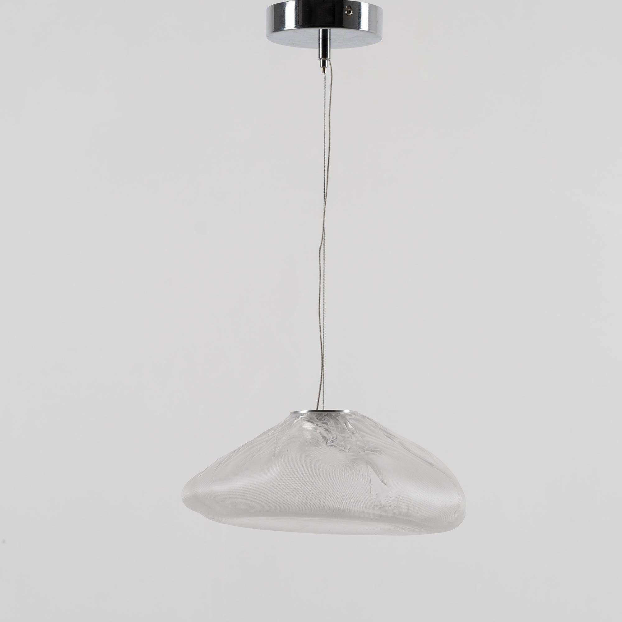 Organic Blown Glass Multi Head Pendant Light for Modern Entryway and Dining Spaces