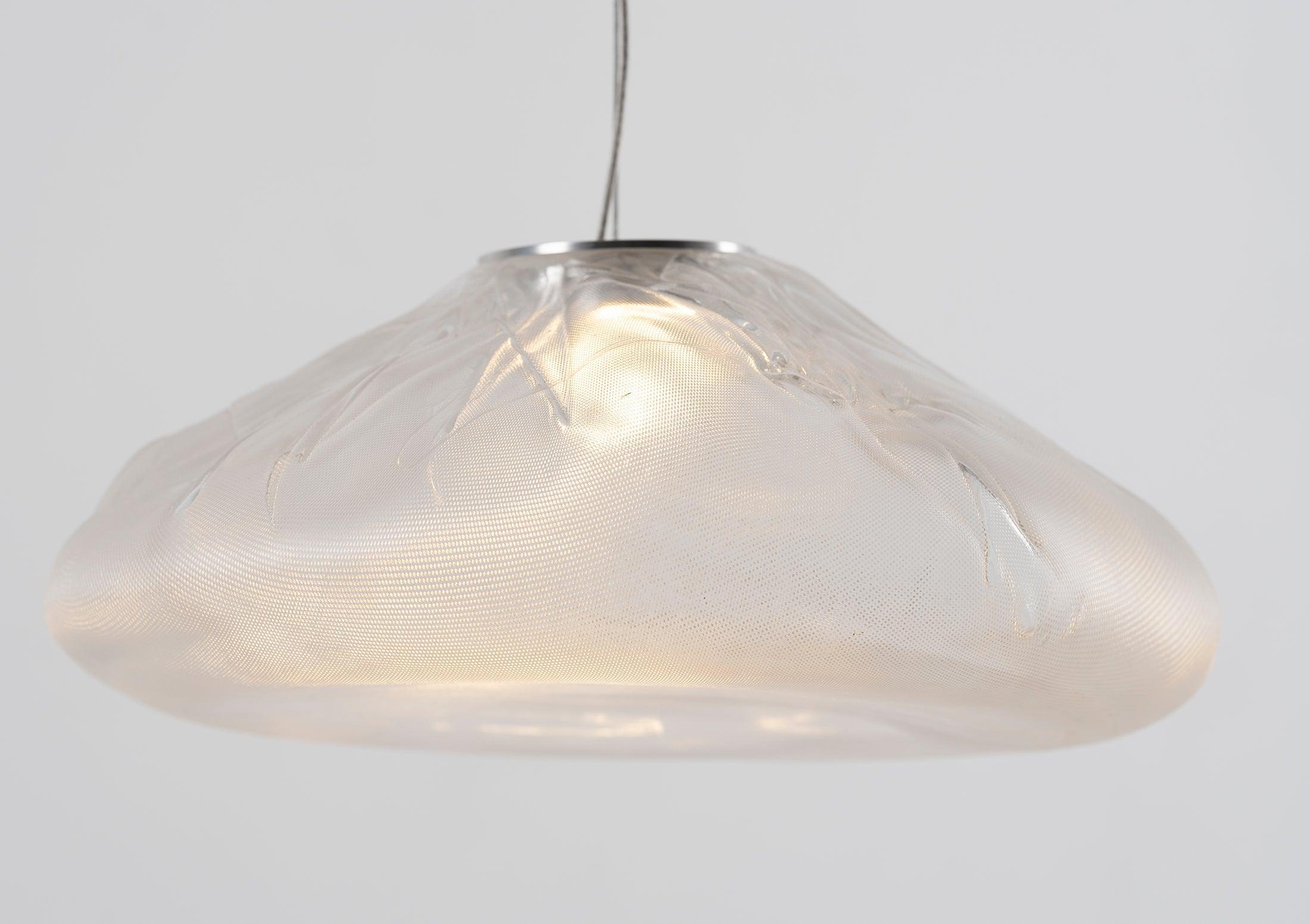 Organic Blown Glass Multi Head Pendant Light for Modern Entryway and Dining Spaces