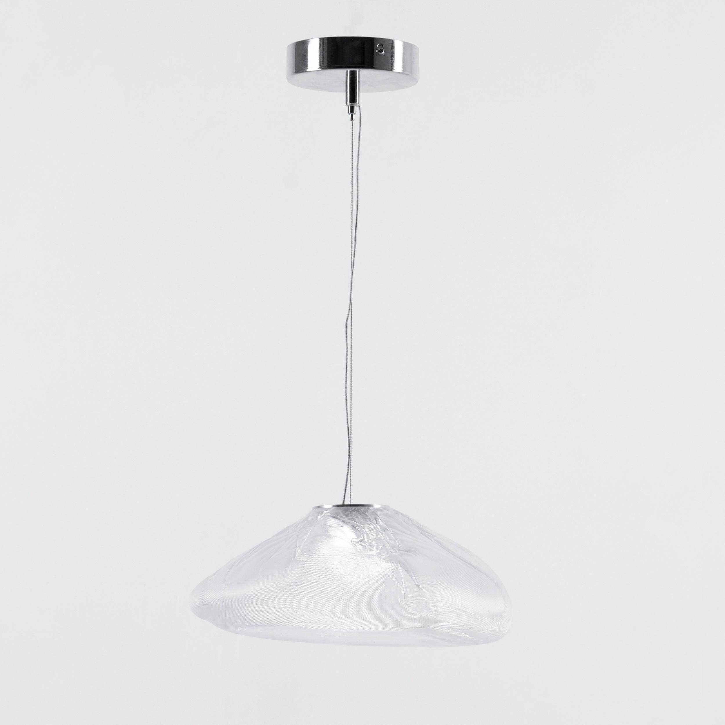 Organic Blown Glass Multi Head Pendant Light for Modern Entryway and Dining Spaces