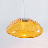 Organic Blown Glass Multi Head Pendant Light for Modern Entryway and Dining Spaces