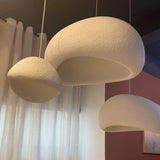 Organic Floating Cloud Swag Light Plug In Pendant Ceiling Lamp Fixture
