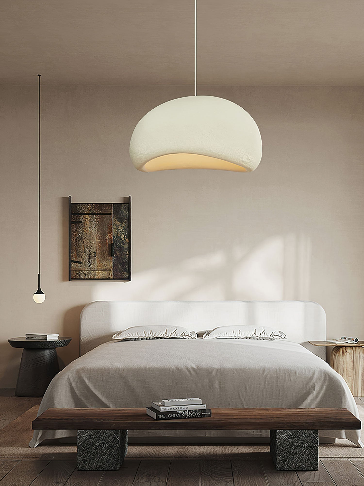 Organic Floating Cloud Swag Light Plug In Pendant Ceiling Lamp Fixture