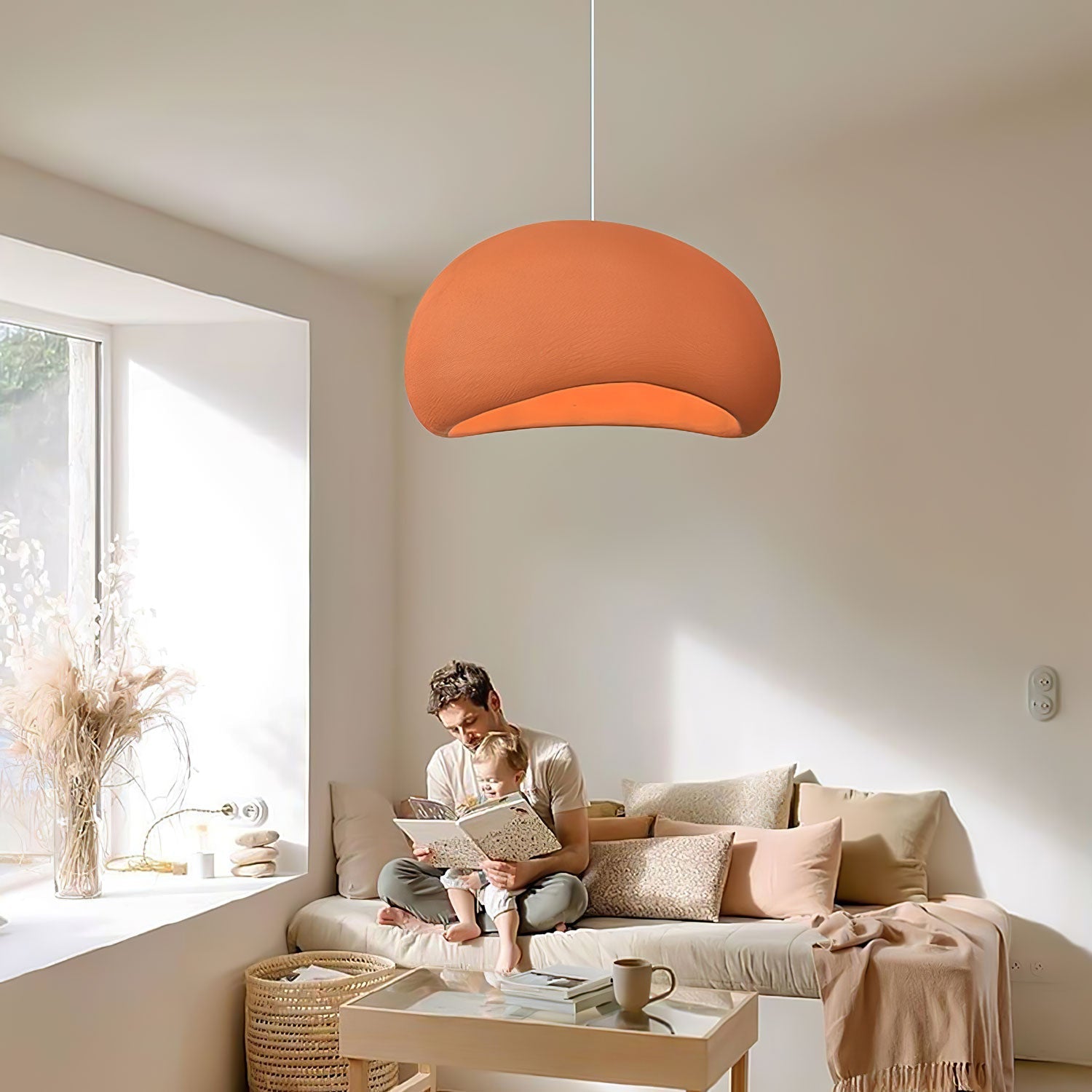 Organic Floating Cloud Swag Light Plug In Pendant Ceiling Lamp Fixture