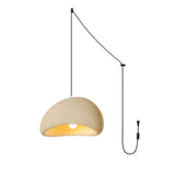 Organic Floating Cloud Swag Light Plug In Pendant Ceiling Lamp Fixture
