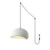 Organic Floating Cloud Swag Light Plug In Pendant Ceiling Lamp Fixture