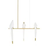 Origami Bird LED Pendant Light Modern Crane Chandelier for Dining Room and Living Space
