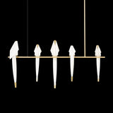 Origami Bird LED Pendant Light Modern Crane Chandelier for Dining Room and Living Space