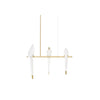 Origami Bird LED Pendant Light Modern Crane Chandelier for Dining Room and Living Space