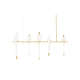 Origami Bird LED Pendant Light Modern Crane Chandelier for Dining Room and Living Space