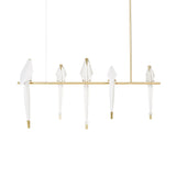 Origami Bird LED Pendant Light Modern Crane Chandelier for Dining Room and Living Space