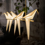 Origami Bird LED Pendant Light Modern Crane Chandelier for Dining Room and Living Space