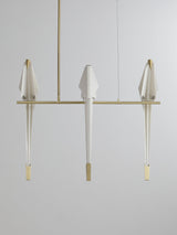 Origami Bird LED Pendant Light Modern Crane Chandelier for Dining Room and Living Space