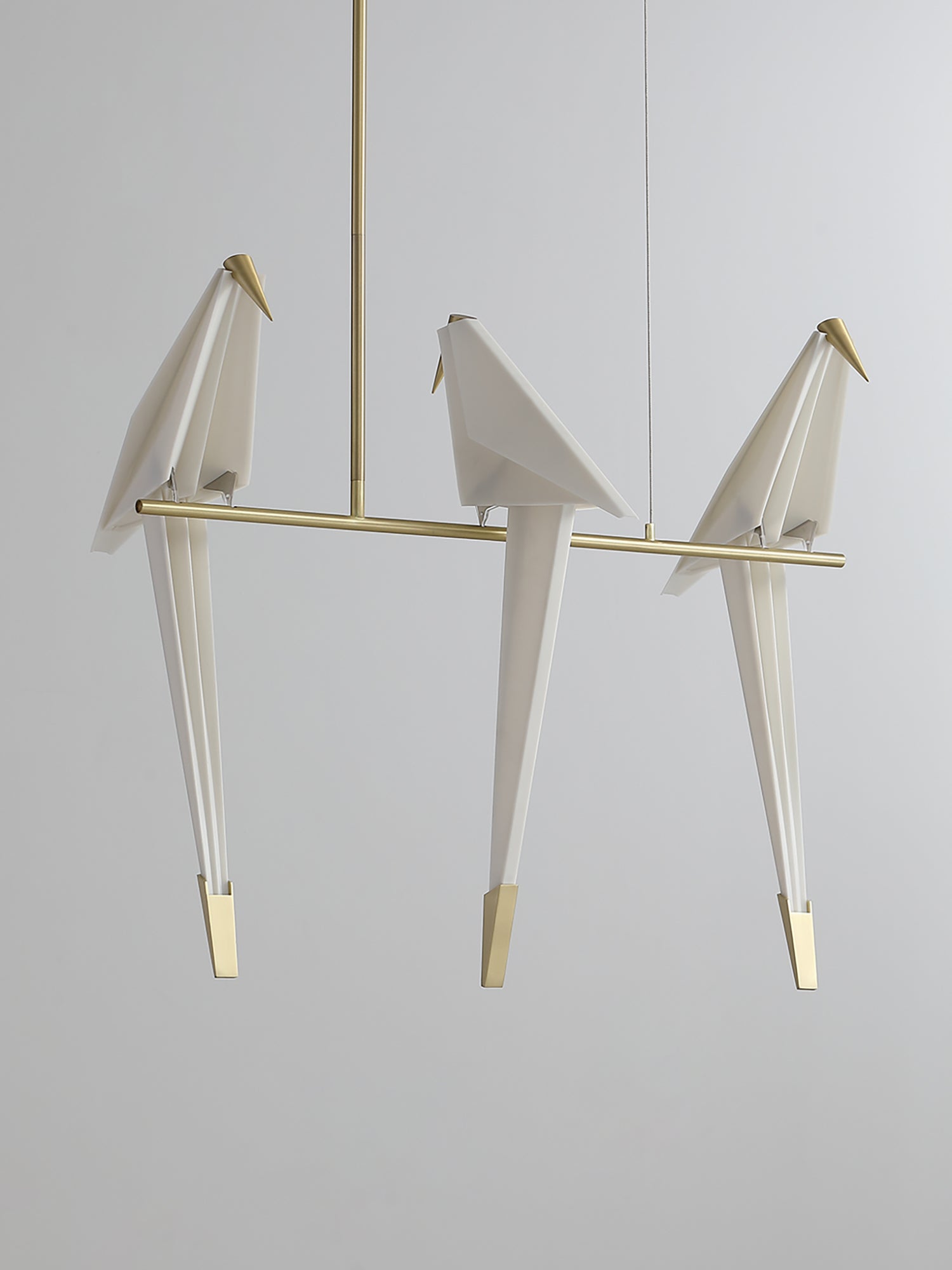 Origami Bird LED Pendant Light Modern Crane Chandelier for Dining Room and Living Space