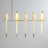 Origami Bird LED Pendant Light Modern Crane Chandelier for Dining Room and Living Space