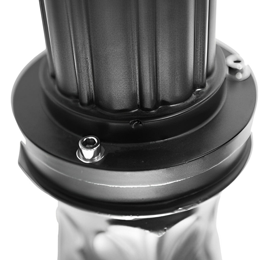 Outdoor Garden Street Light 118 Inch Dual Head LED Post Lamp Waterproof Black Aluminum