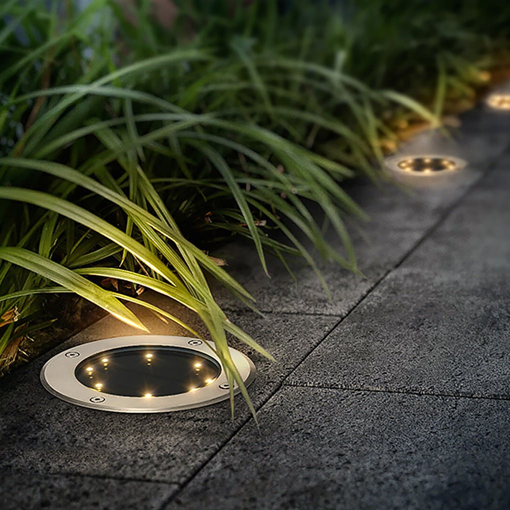 Outdoor Solar LED Waterproof Ground Lights for Landscape Pathway and Garden Lawn Illumination