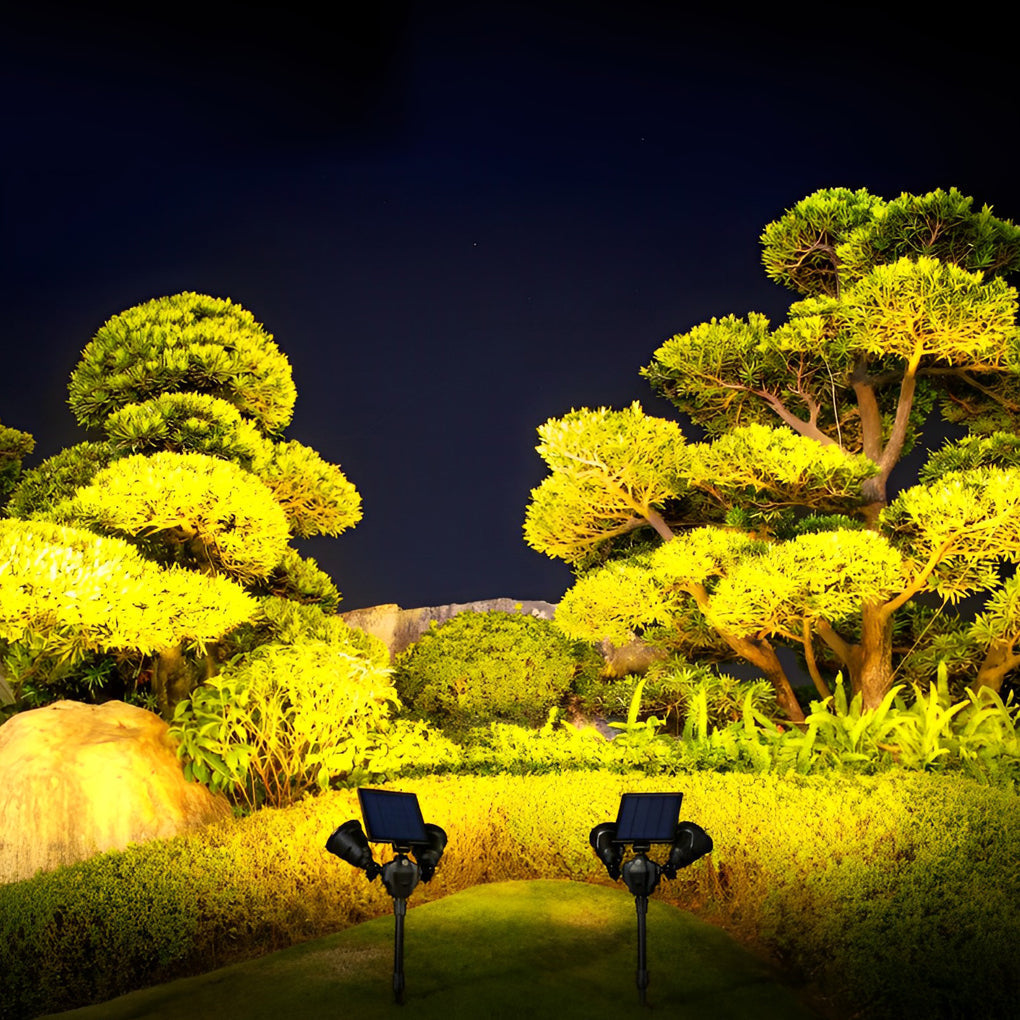 Outdoor Solar Motion Sensor Garden Lights Waterproof LED Pathway Landscape Stake Lamp