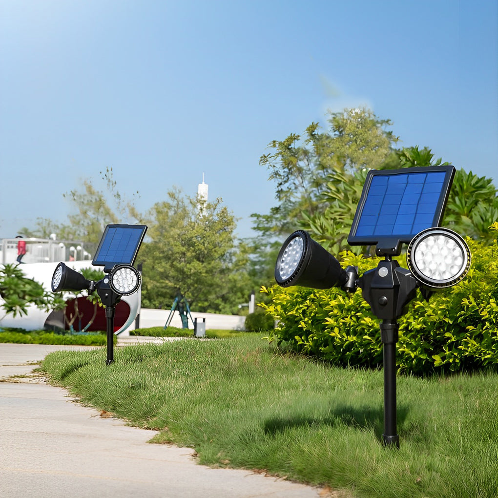 Outdoor Solar Motion Sensor Garden Lights Waterproof LED Pathway Landscape Stake Lamp