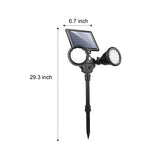 Outdoor Solar Motion Sensor Garden Lights Waterproof LED Pathway Landscape Stake Lamp