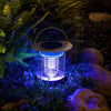 Outdoor Stainless Steel Solar Powered Bug Zapper and Waterproof Mosquito Killer LED Garden Light