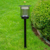 Outdoor Stainless Steel Solar Powered Bug Zapper and Waterproof Mosquito Killer LED Garden Light