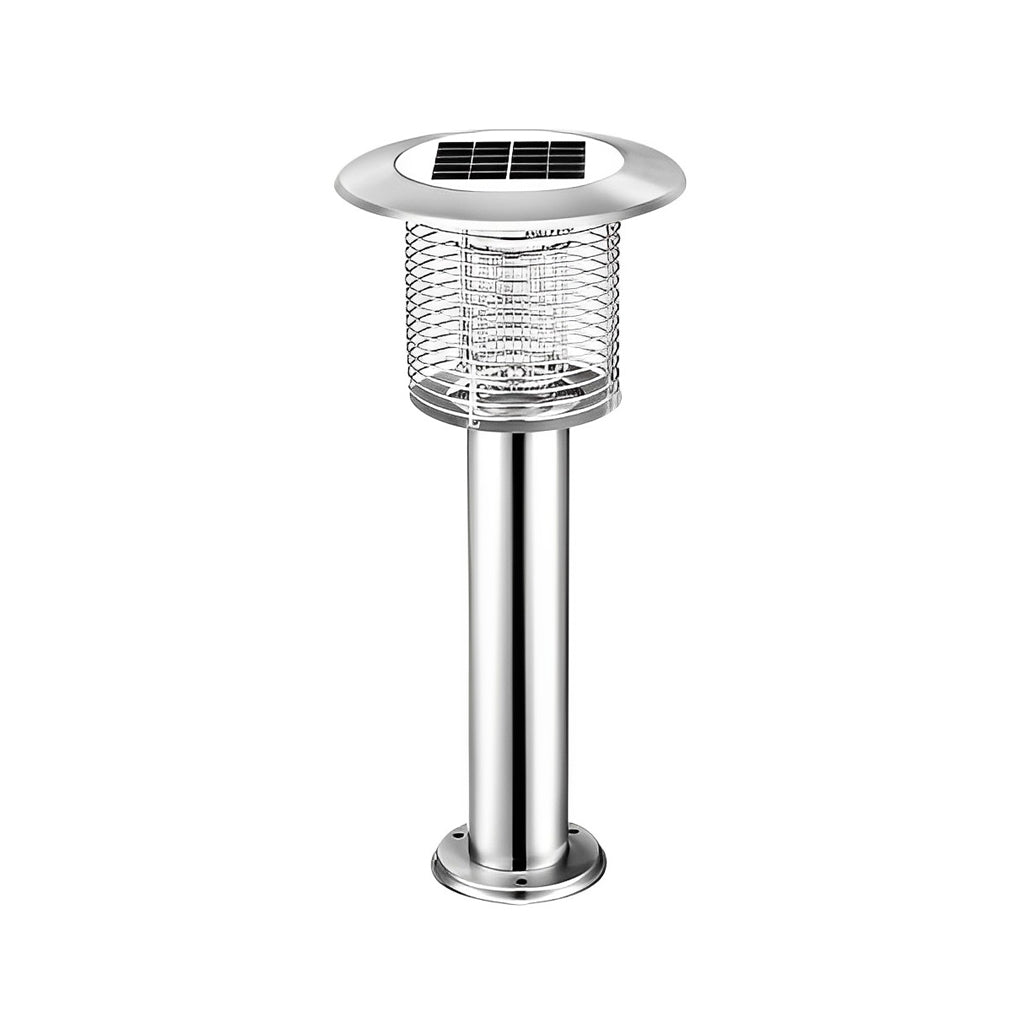 Outdoor Stainless Steel Solar Powered Bug Zapper and Waterproof Mosquito Killer LED Garden Light