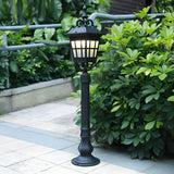 Outdoor Waterproof Aluminum Glass Lawn Lamp European Style Pathway Garden Post Light