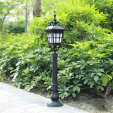 Outdoor Waterproof Aluminum Glass Lawn Lamp European Style Pathway Garden Post Light
