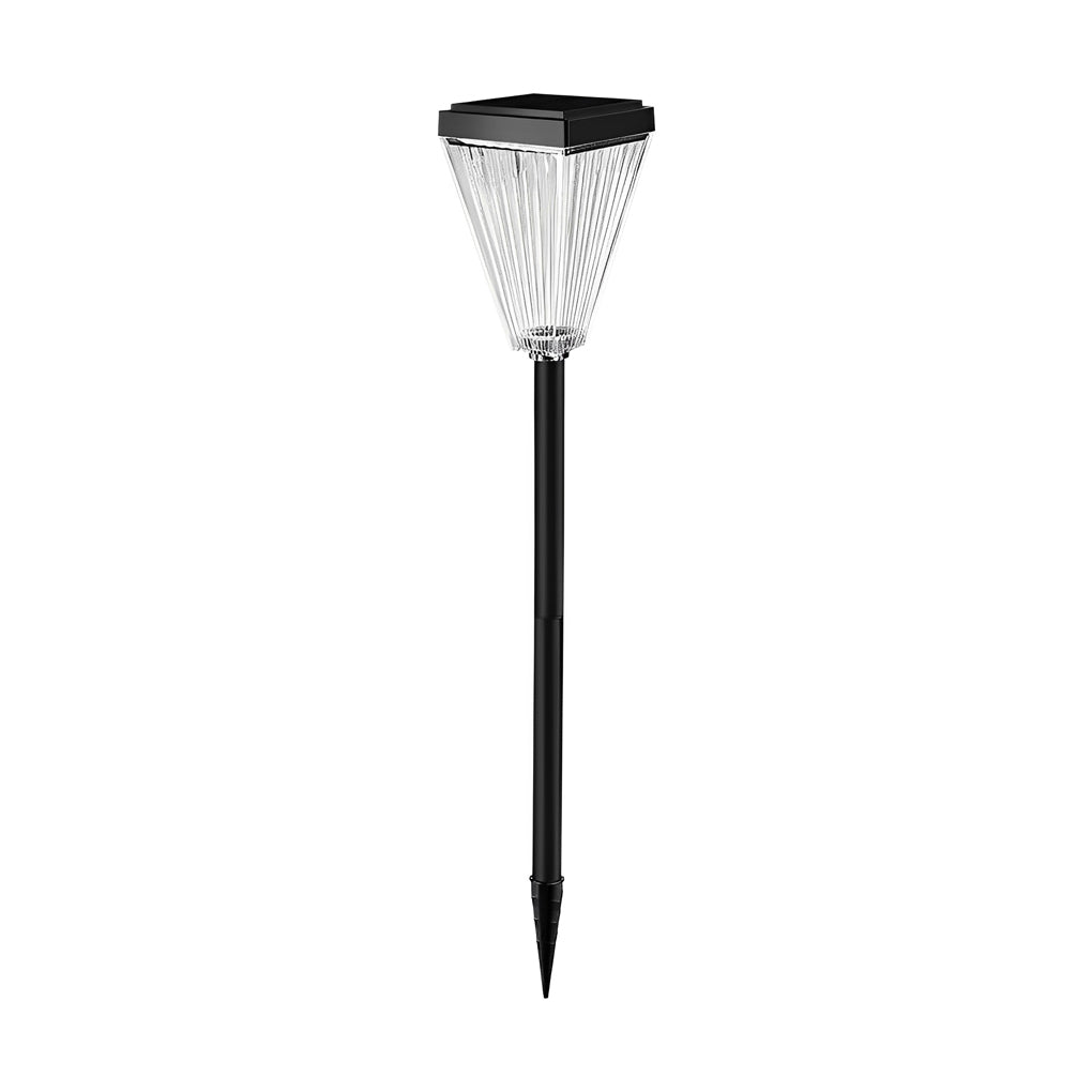 Outdoor Waterproof Square Solar Pathway Lights Dimmable LED Garden Landscape Stake and Post Lighting