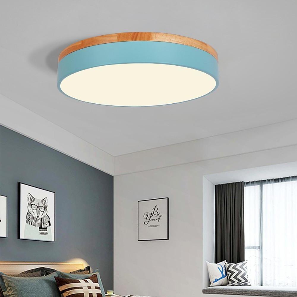 12 Inch Minimalist Round LED Flush Mount Ceiling Lamp for Modern Home Lighting