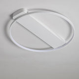 Modern Circle Rectangle Combined LED Flush Mount Ceiling Light Geometric Minimalist Fixture