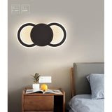 Modern Dual Ring LED Ceiling Light Minimalist Geometric Flush Mount Fixture for Home Lighting