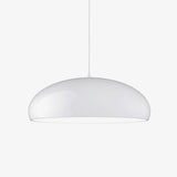Pangen Modern Glossy Aluminum Dome Pendant Light 60cm Polycarbonate Diffuser Ceiling Fixture