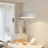 Pangen Modern Glossy Aluminum Dome Pendant Light 60cm Polycarbonate Diffuser Ceiling Fixture
