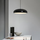 Pangen Modern Glossy Aluminum Dome Pendant Light 60cm Polycarbonate Diffuser Ceiling Fixture