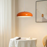 Pangen Modern Glossy Aluminum Dome Pendant Light 60cm Polycarbonate Diffuser Ceiling Fixture