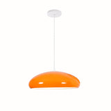 Pangen Modern Glossy Aluminum Dome Pendant Light 60cm Polycarbonate Diffuser Ceiling Fixture
