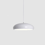 Pangen Modern Glossy Aluminum Dome Pendant Light 60cm Polycarbonate Diffuser Ceiling Fixture