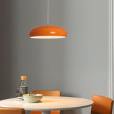 Pangen Modern Glossy Aluminum Dome Pendant Light 60cm Polycarbonate Diffuser Ceiling Fixture