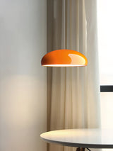 Pangen Modern Glossy Aluminum Dome Pendant Light 60cm Polycarbonate Diffuser Ceiling Fixture