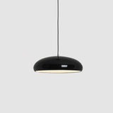 Pangen Modern Glossy Aluminum Dome Pendant Light 60cm Polycarbonate Diffuser Ceiling Fixture