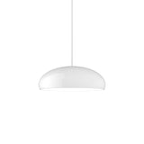 Pangen Modern Glossy Aluminum Dome Pendant Light 60cm Polycarbonate Diffuser Ceiling Fixture