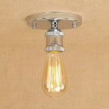 5 Inch Retro Mini Flush Mount Ceiling Light Rustic Industrial Metal LED Fixture for Hallway